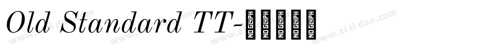 Old Standard TT字体转换